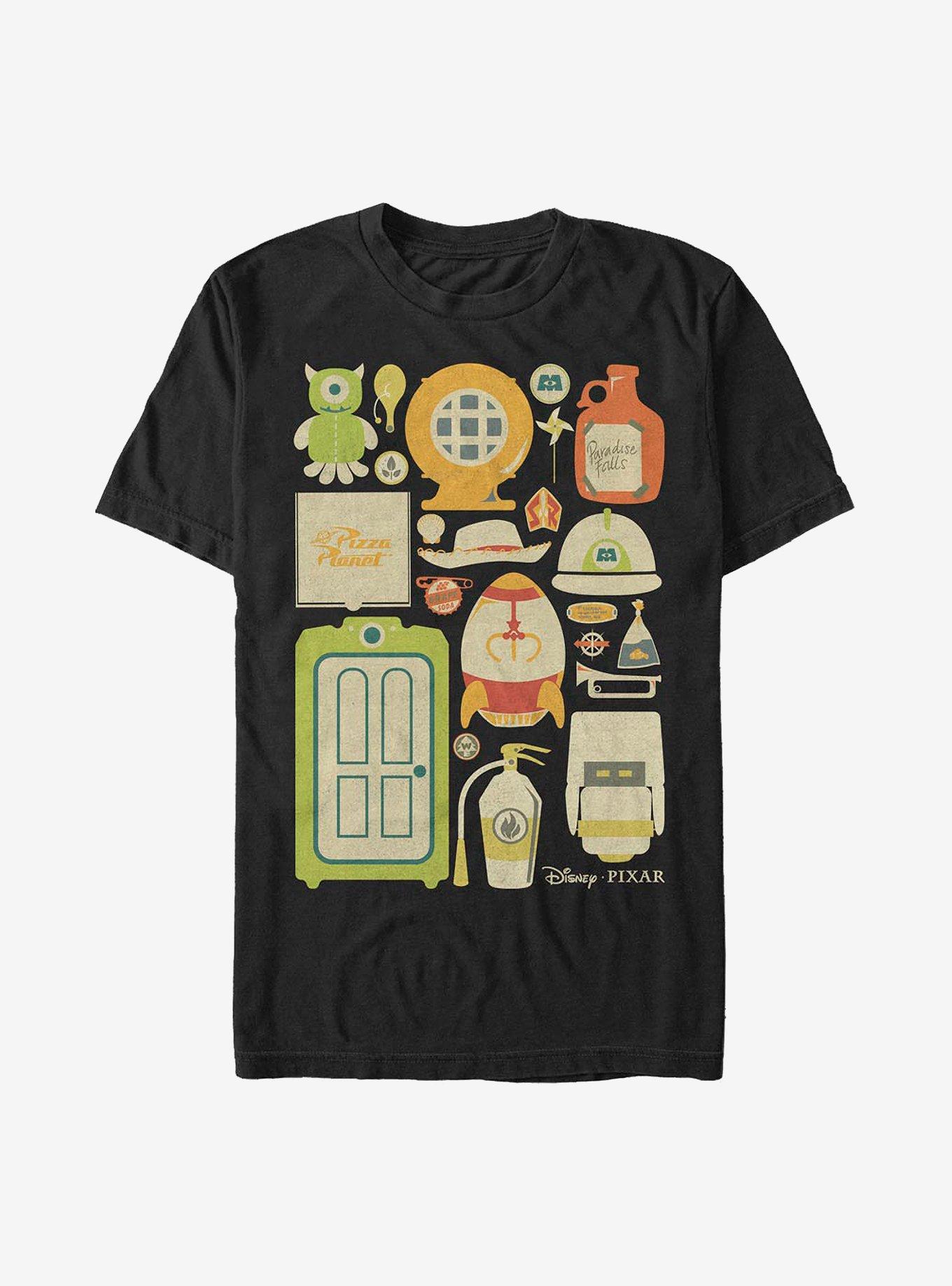 Disney Pixar Pixar Icons T-Shirt, BLACK, hi-res