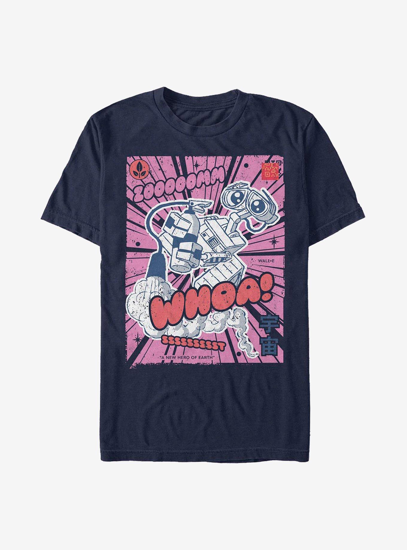 Disney Pixar Wall-E Manga T-Shirt, NAVY, hi-res