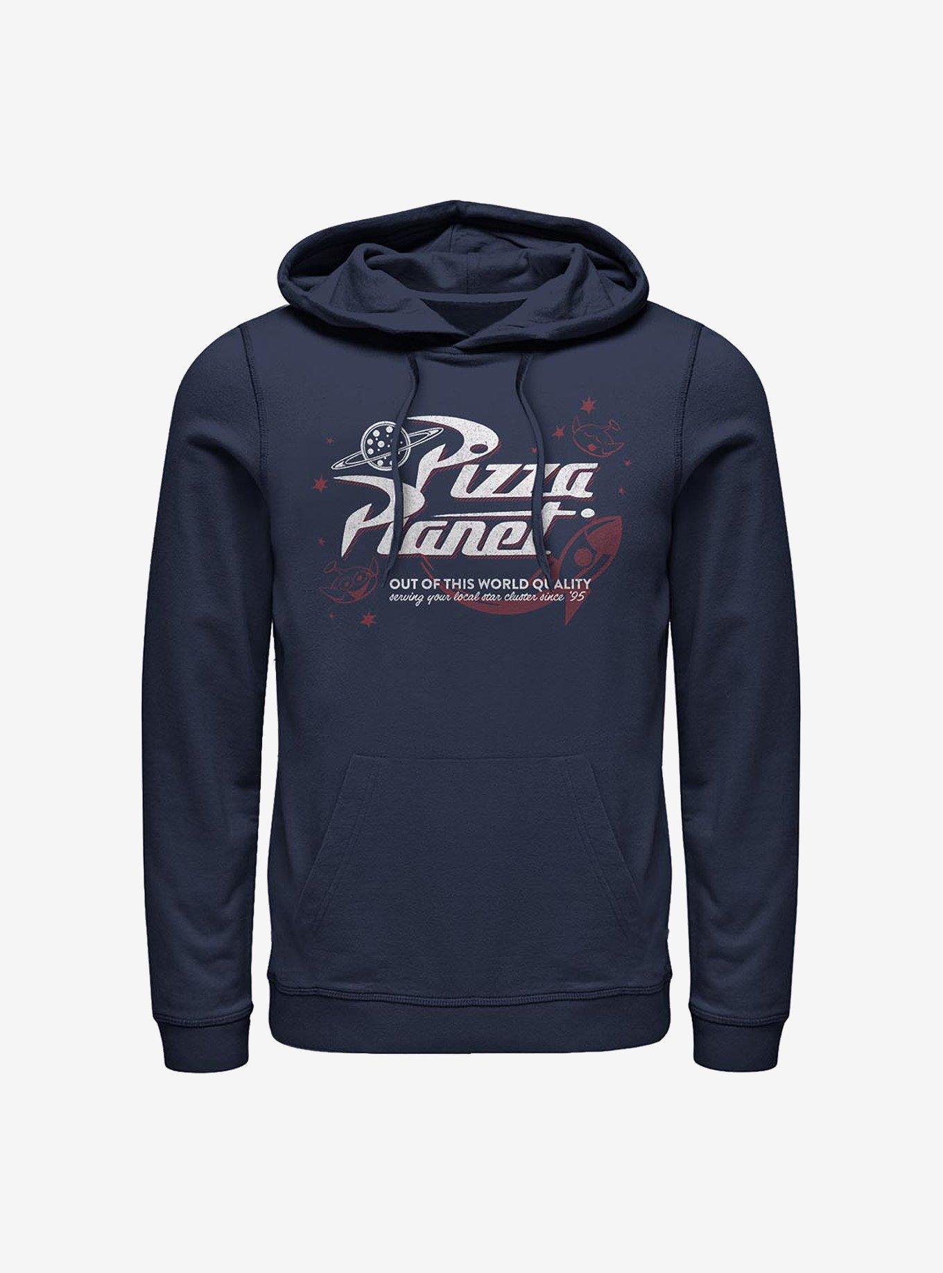 Disney Pixar Toy Story Retro Pizza Planet Hoodie, NAVY, hi-res