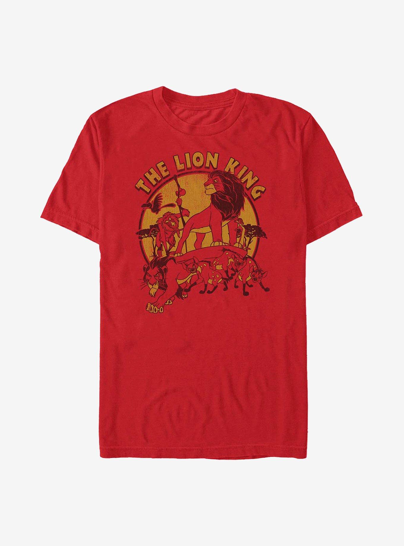 Disney The Lion King Lion Circle T-Shirt, RED, hi-res