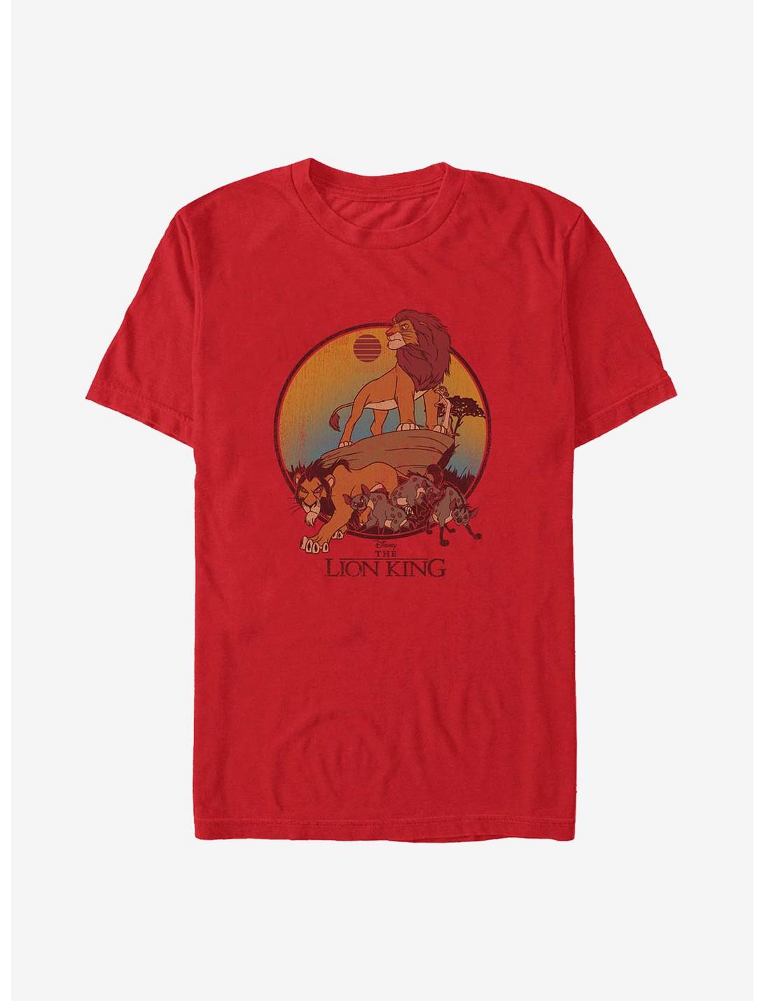 Disney The Lion King Lion Sunset T-Shirt, RED, hi-res