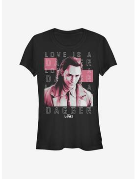 Marvel Loki Love Is A Dagger Girls T-Shirt, BLACK, hi-res