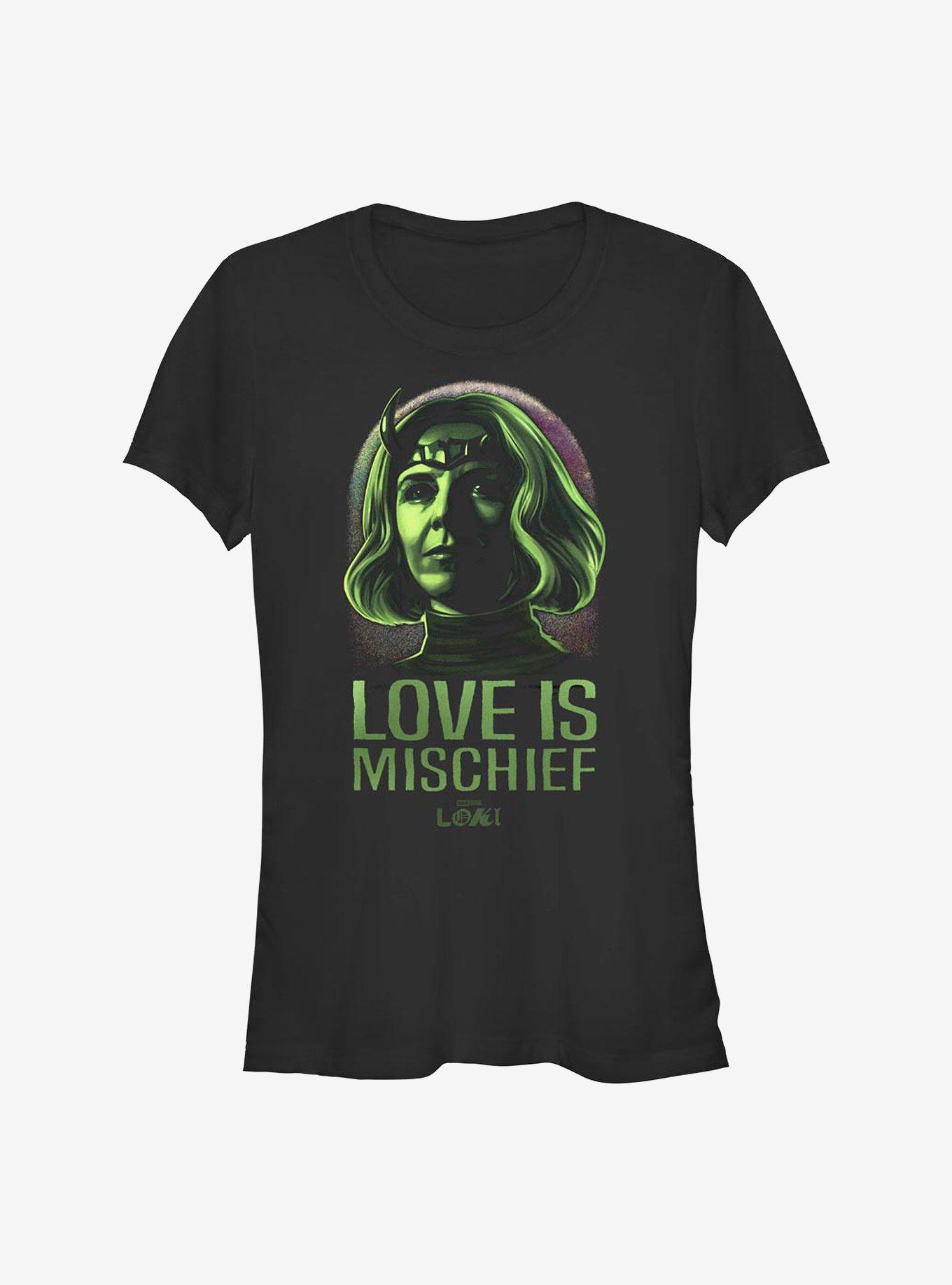 Marvel Loki Love Is Mischief Girls T-Shirt