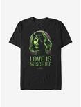 Marvel Loki Love Is Mischief T-Shirt, BLACK, hi-res
