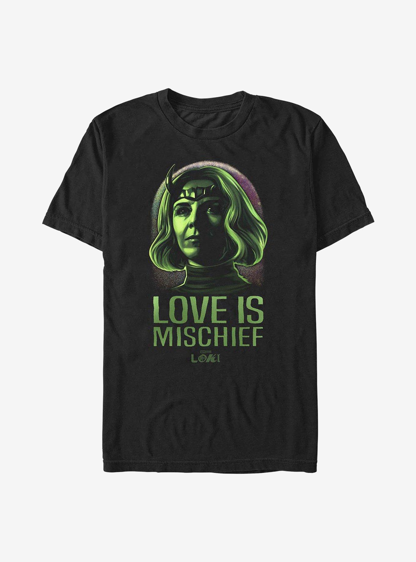Marvel Loki Love Is Mischief T-Shirt, BLACK, hi-res