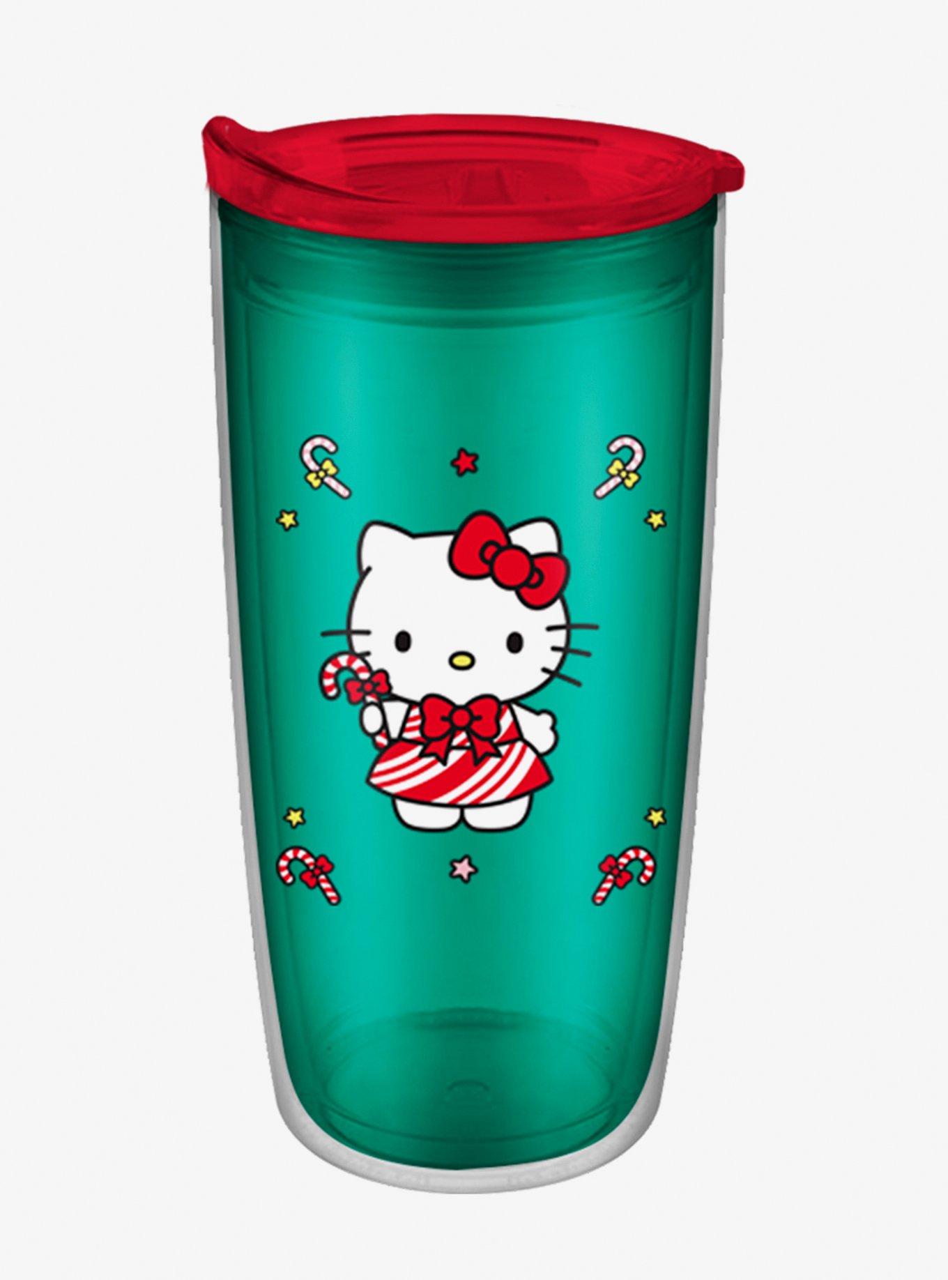 Hello Kitty Holiday Candy Canes Acrylic Travel Mug