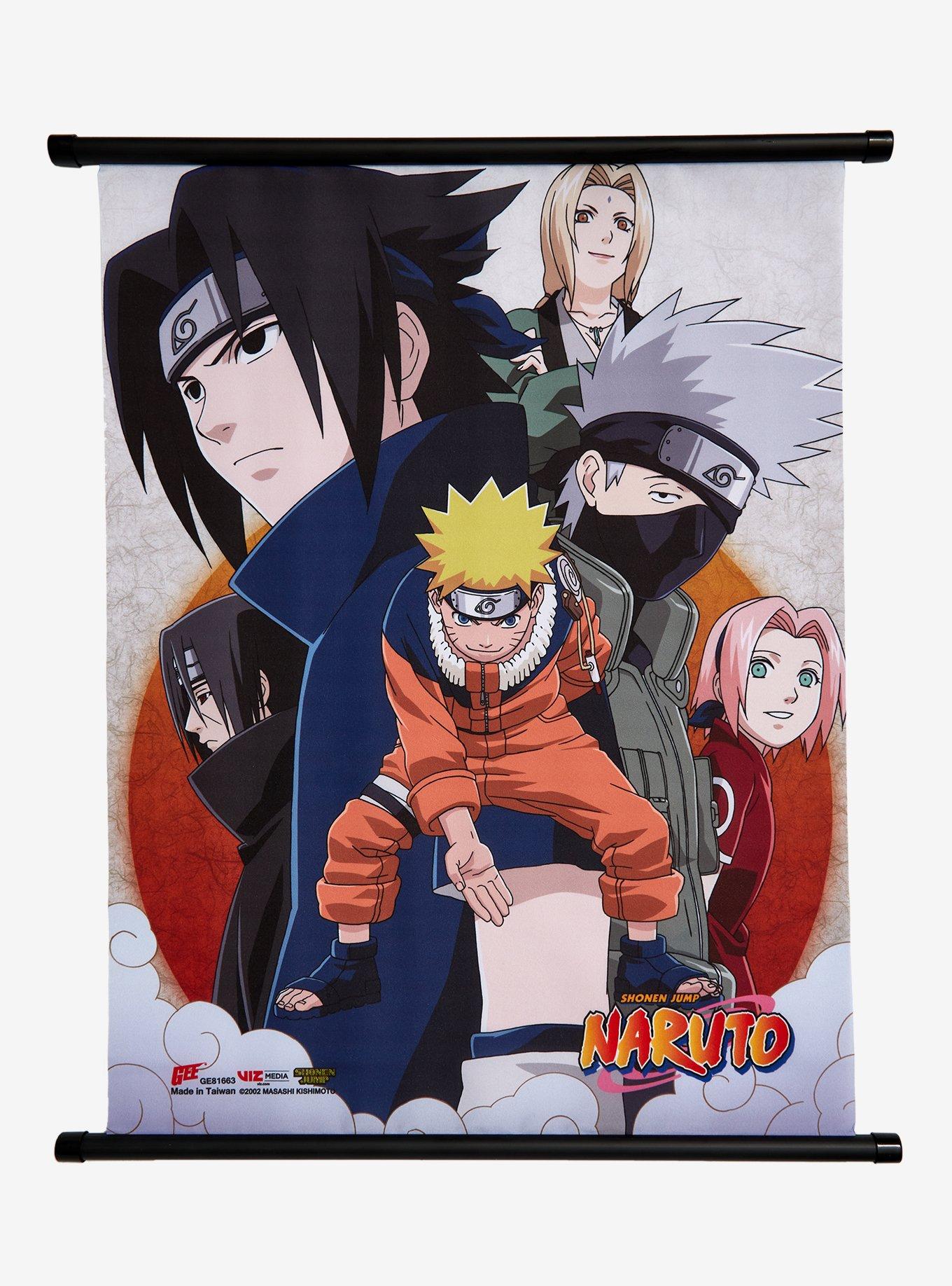 Naruto Group Wall Scroll, , hi-res