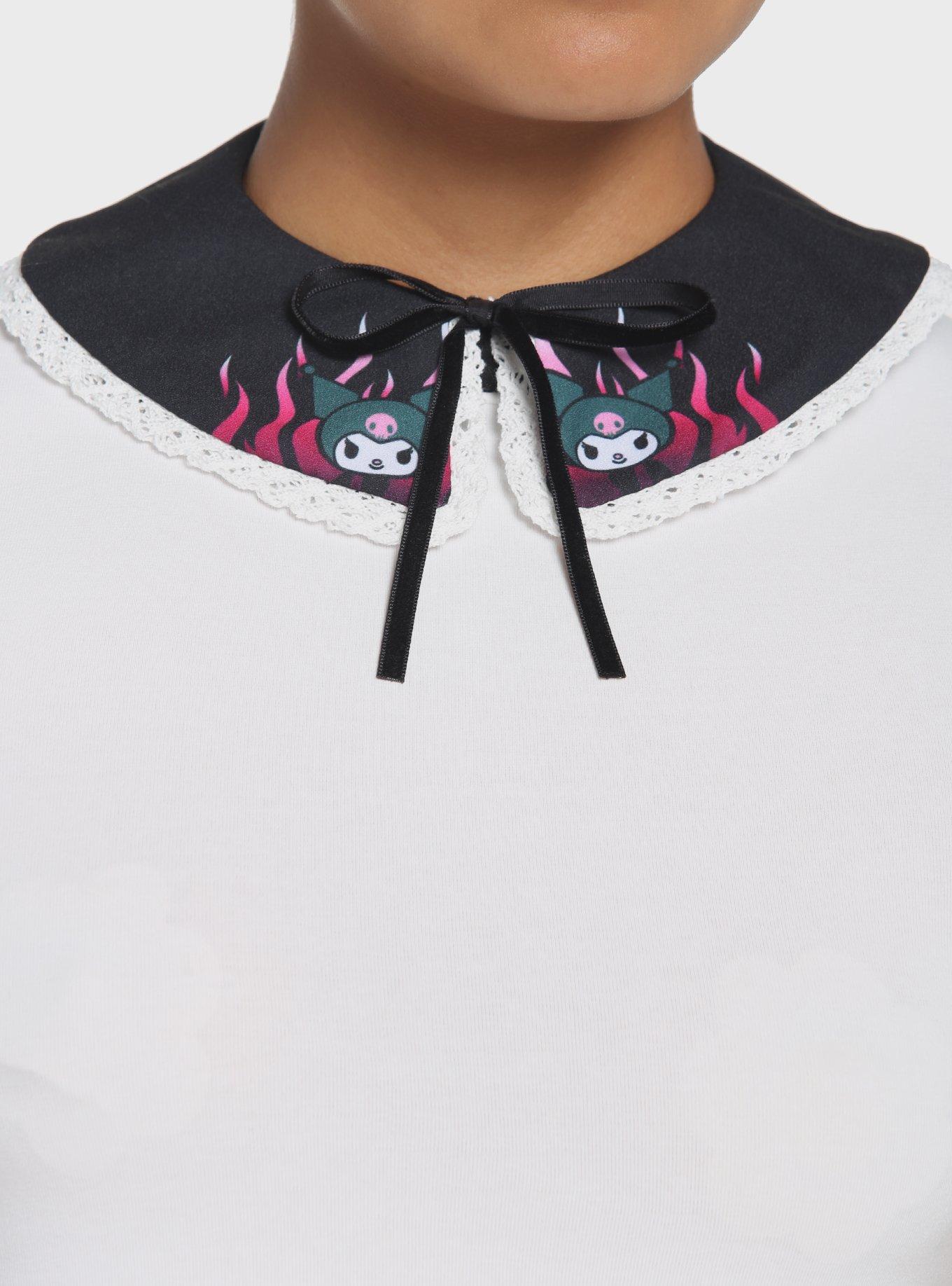 Kuromi Pink Flames Collar, , hi-res