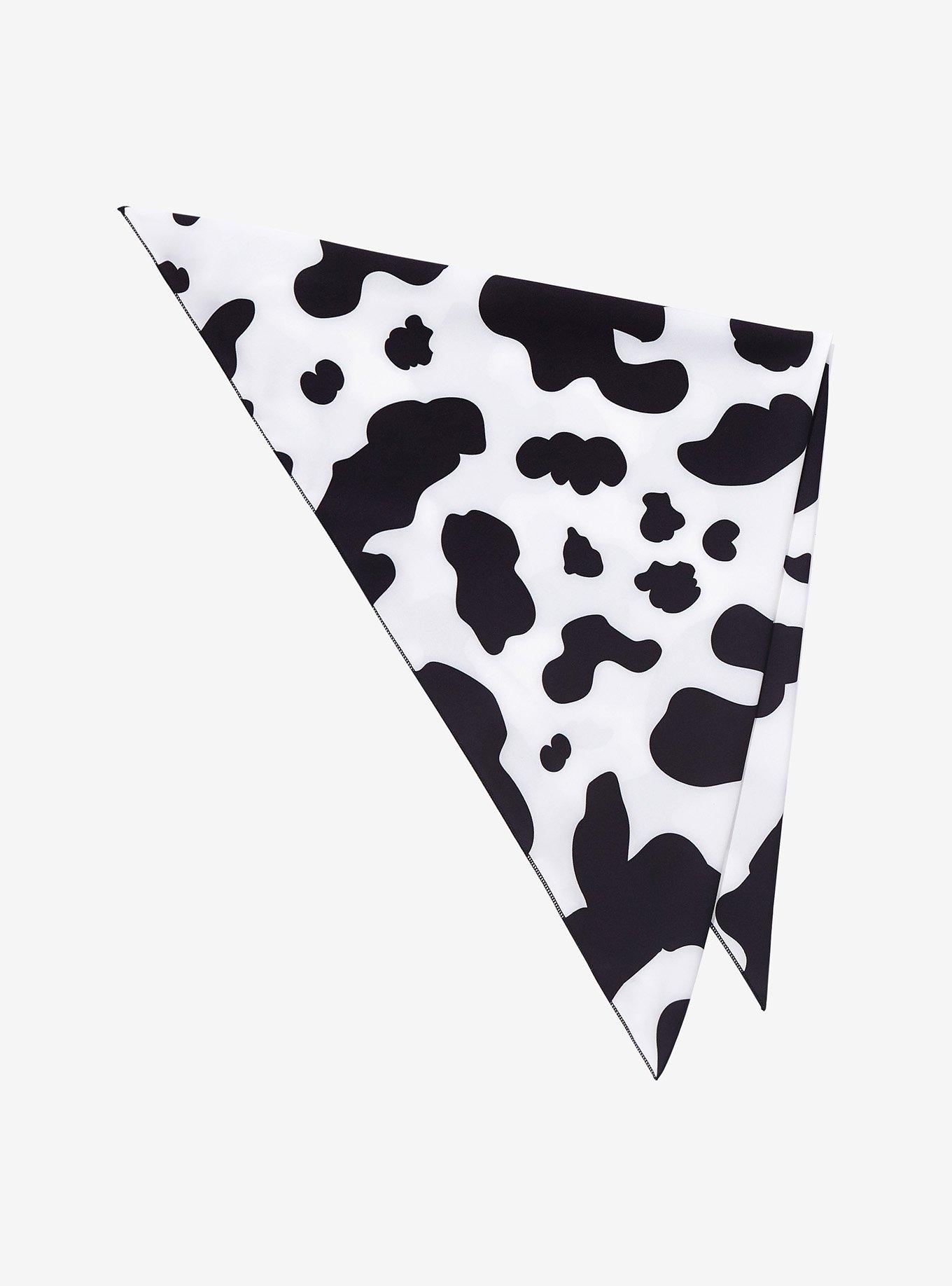 Cow Print Hair Scarf, , hi-res