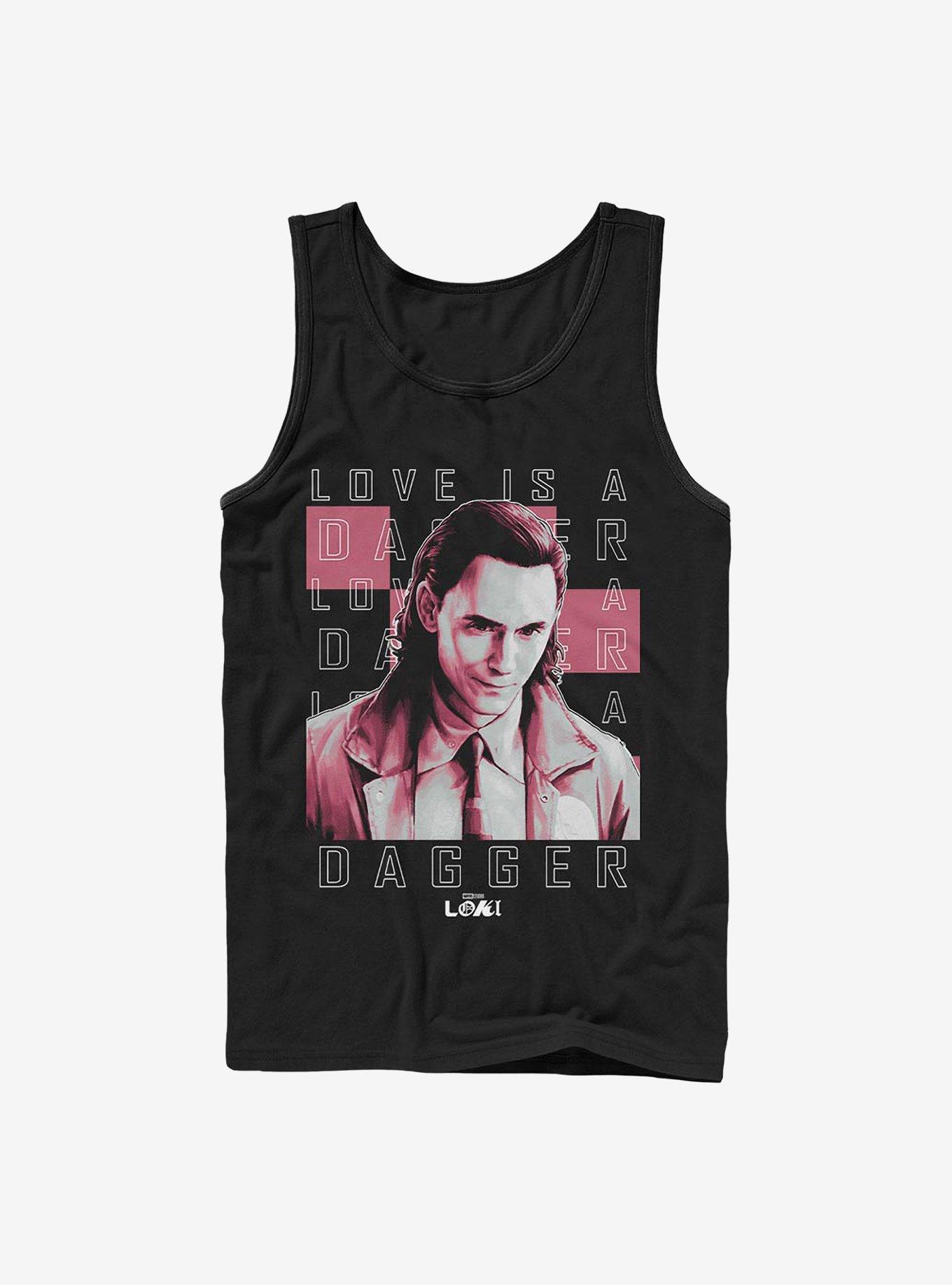 Marvel Loki Love Is A Dagger Tank, BLACK, hi-res