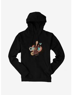 Plus Size iCarly Pose Flower And Hearts Hoodie, , hi-res