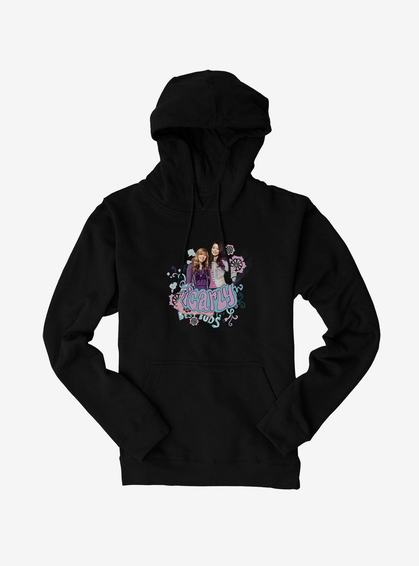 Plus Size iCarly And Sam Cute Flowers Hoodie, , hi-res