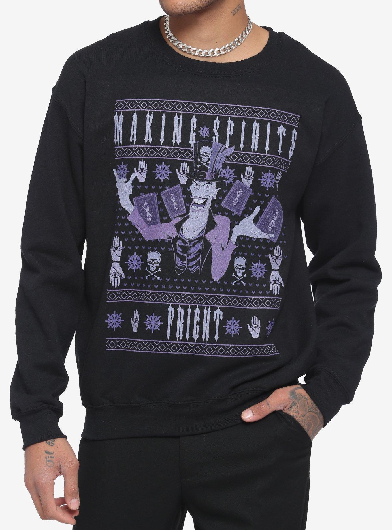 Disney Villains Facilier Holiday Sweatshirt, BLACK, hi-res