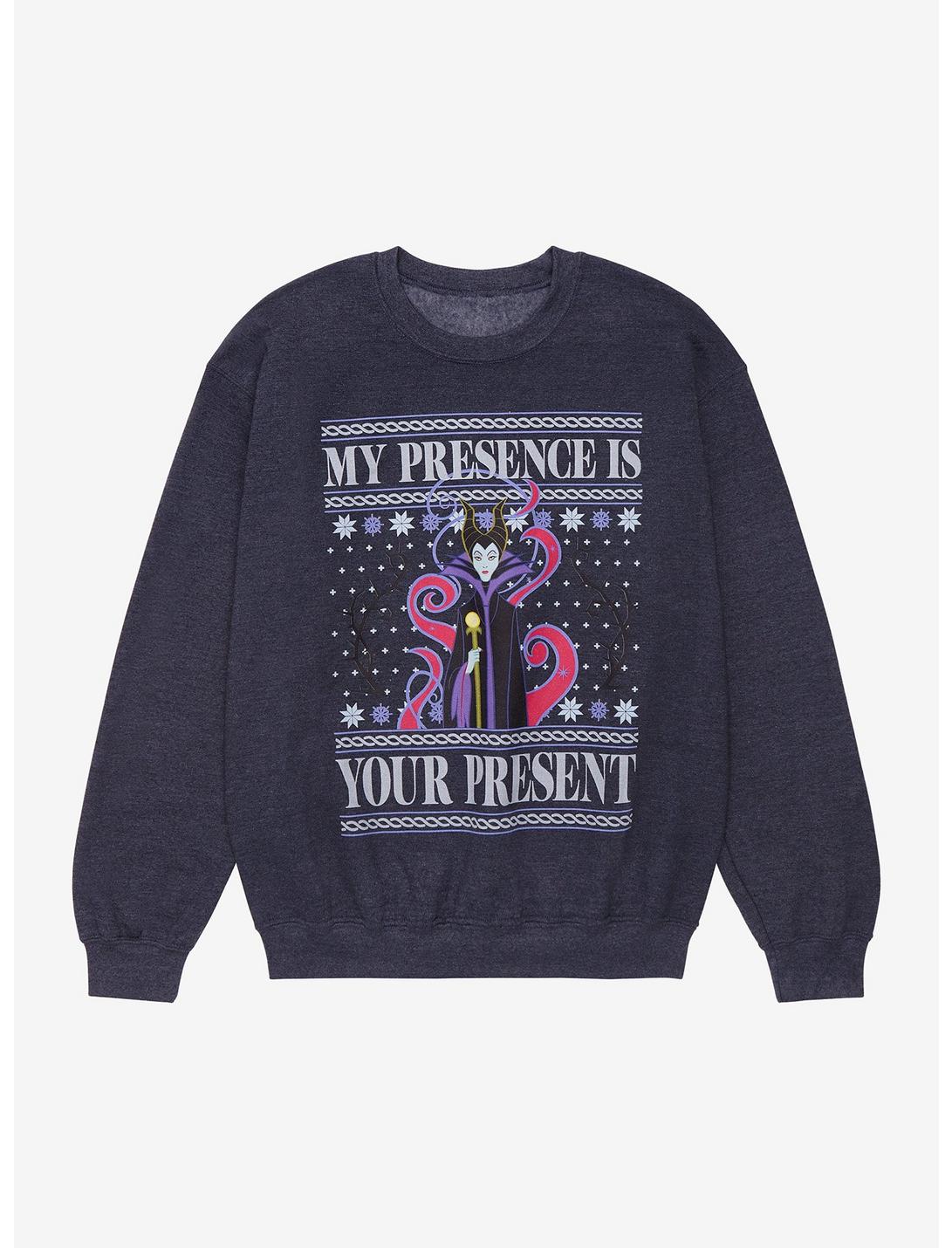 Disney Villains Maleficent Holiday Sweatshirt, GREY  CHARCOAL, hi-res