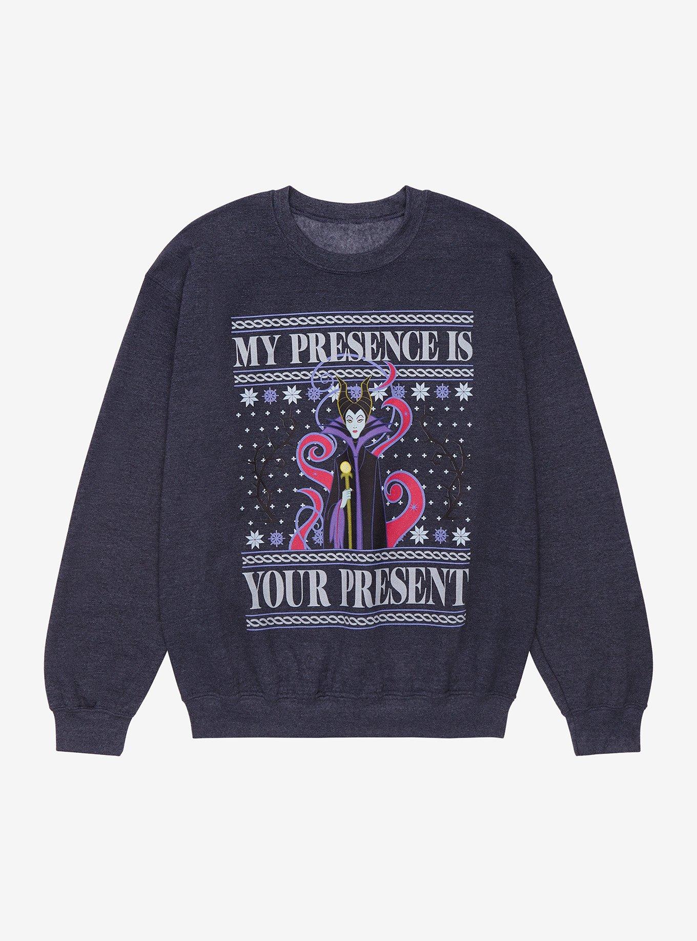 Disney Villains Maleficent Holiday Sweatshirt, GREY  CHARCOAL, hi-res