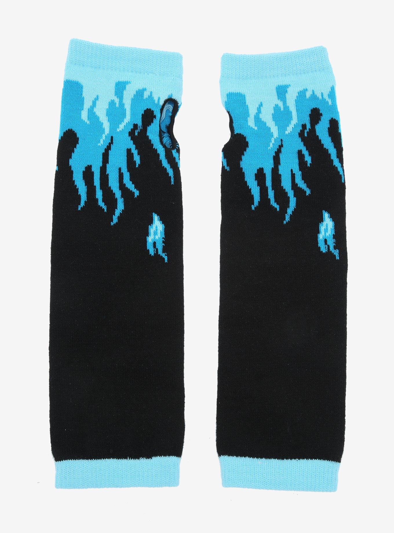Blue Flames Arm Warmers | Hot Topic