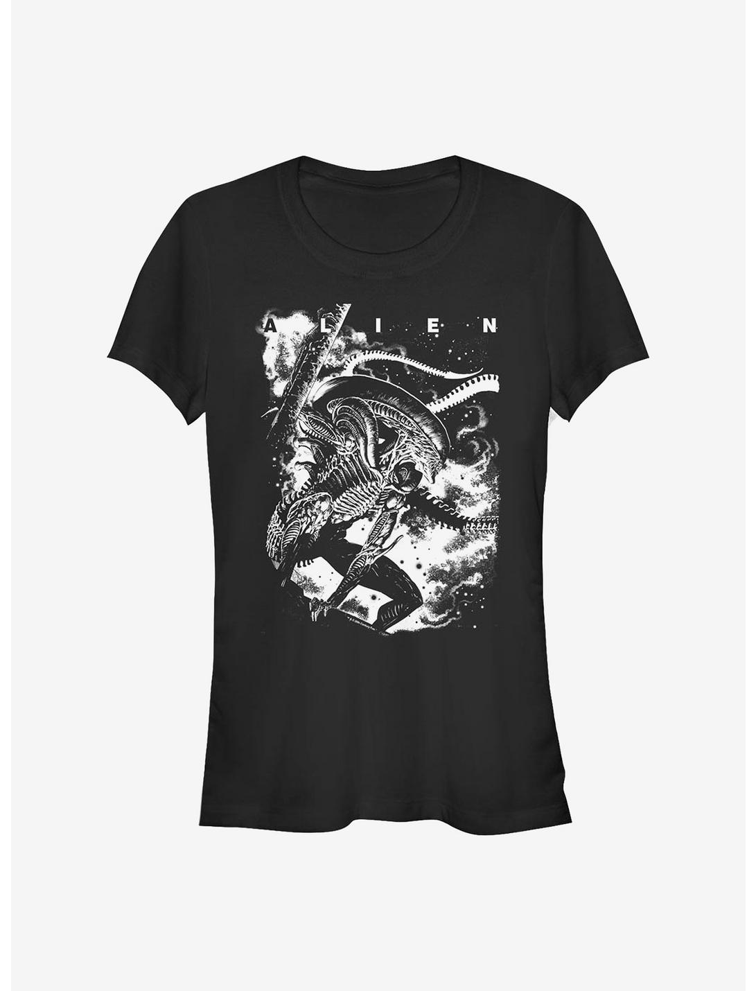 Alien Dark Poster Girls T-Shirt, BLACK, hi-res