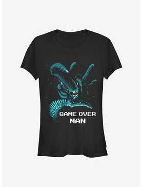 Alien Pixel Game Over Man Girls T-Shirt, , hi-res