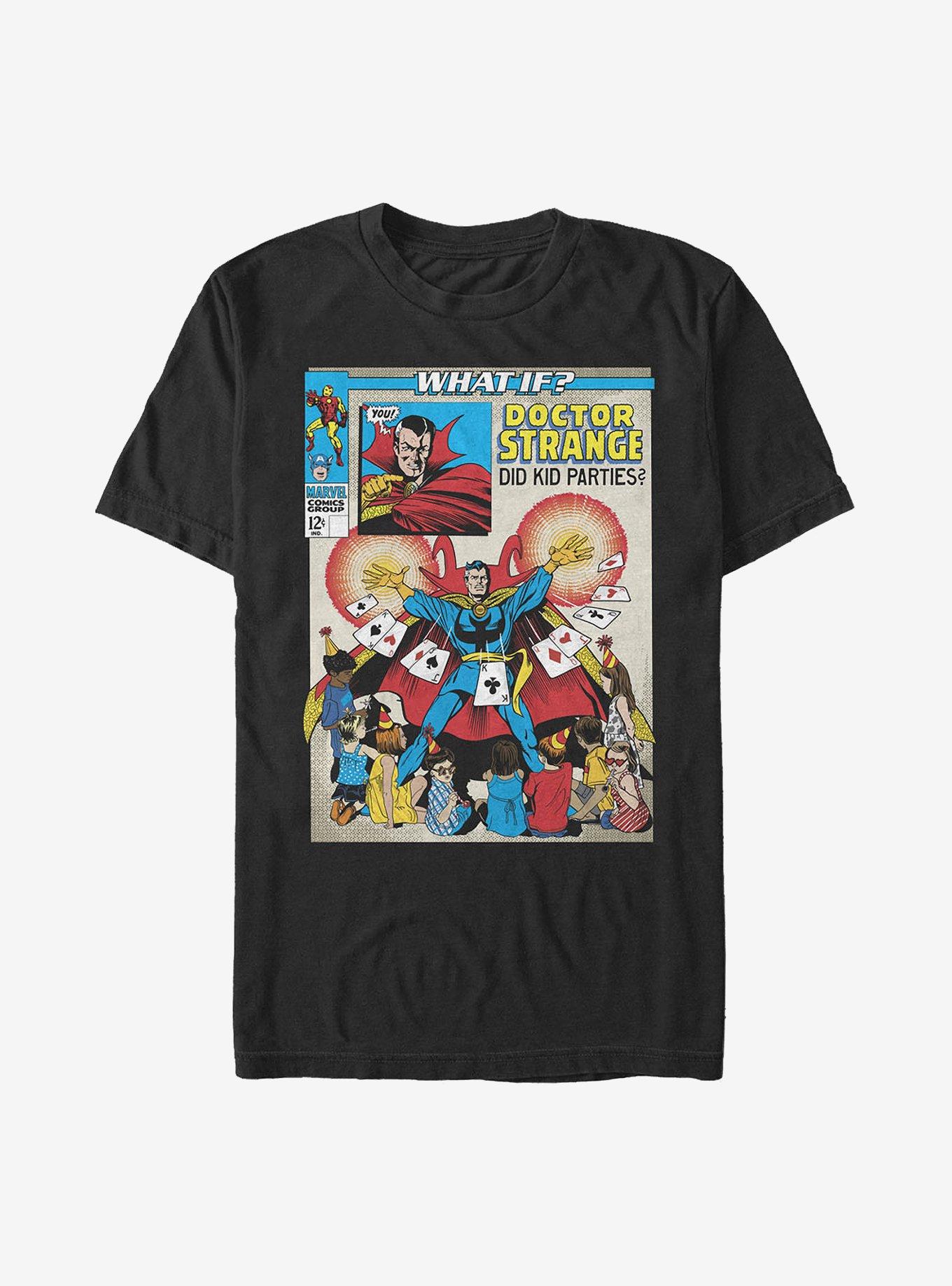 Marvel What If...? Doctor Strange Did Kid Parties T-Shirt, BLACK, hi-res