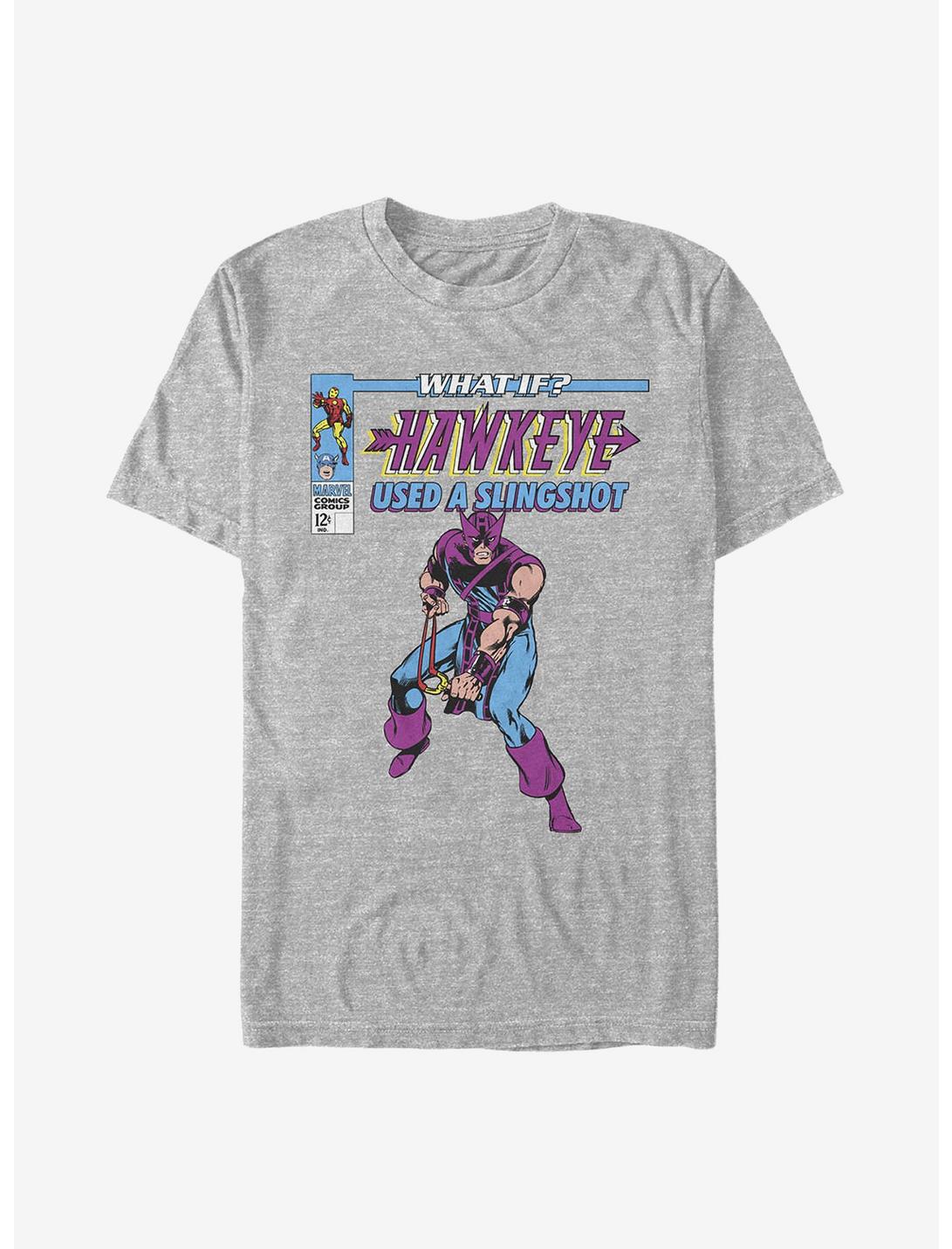 Marvel What If...? Hawkeye Used A Slingshot T-Shirt, ATH HTR, hi-res