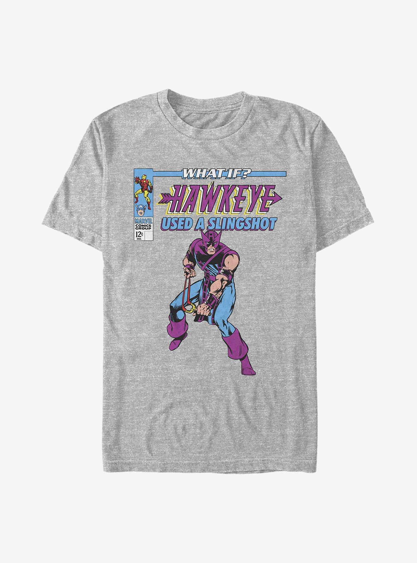 Marvel What If...? Hawkeye Used A Slingshot T-Shirt, ATH HTR, hi-res