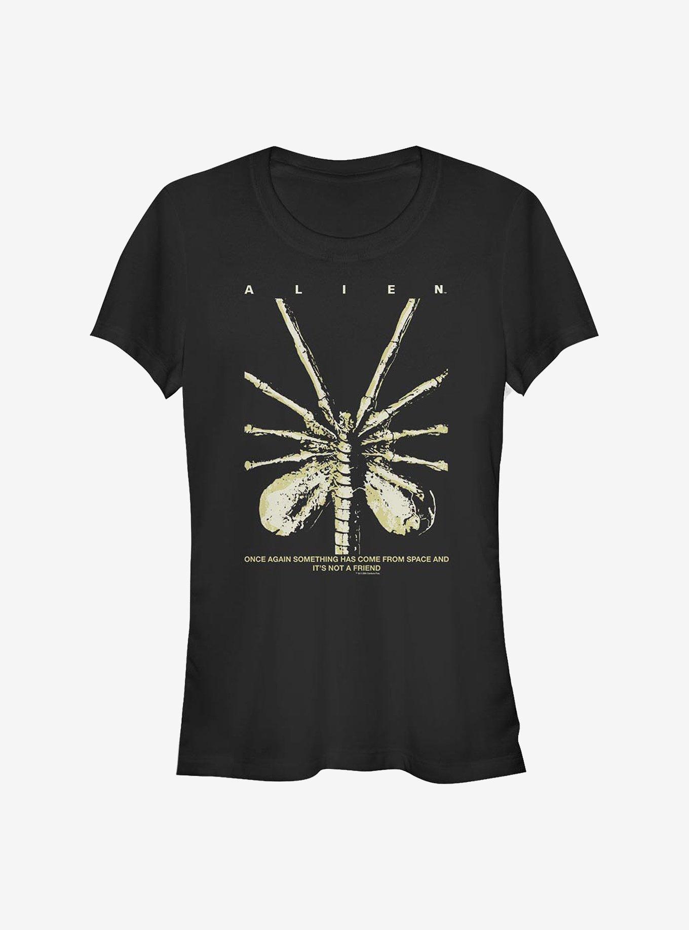 Alien Not A Friend Girls T-Shirt, BLACK, hi-res