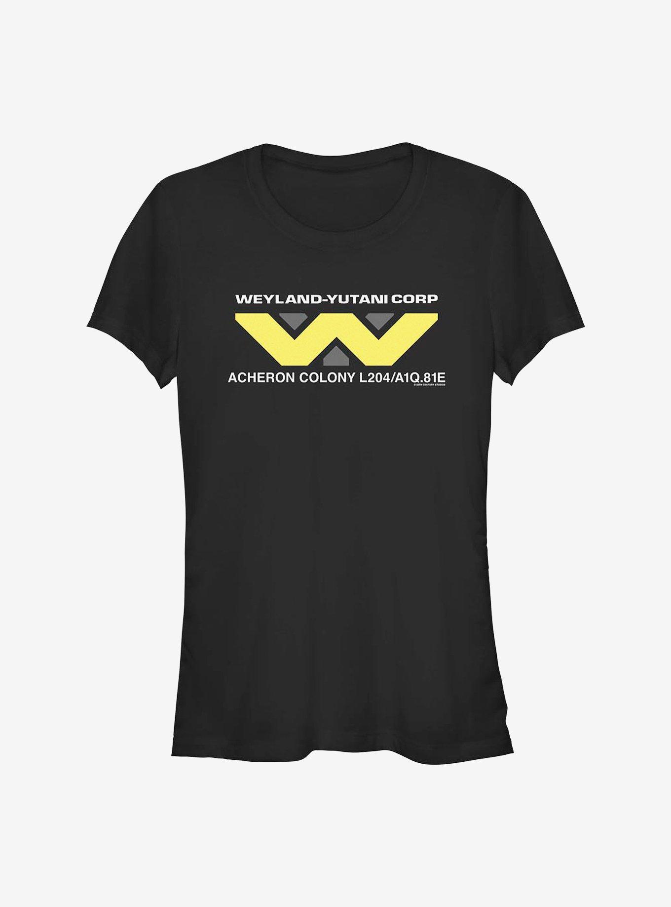 Alien Weyland-Yutani Corp Logo Girls T-Shirt, BLACK, hi-res