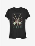 Alien Xenomorph Frame Girls T-Shirt, BLACK, hi-res