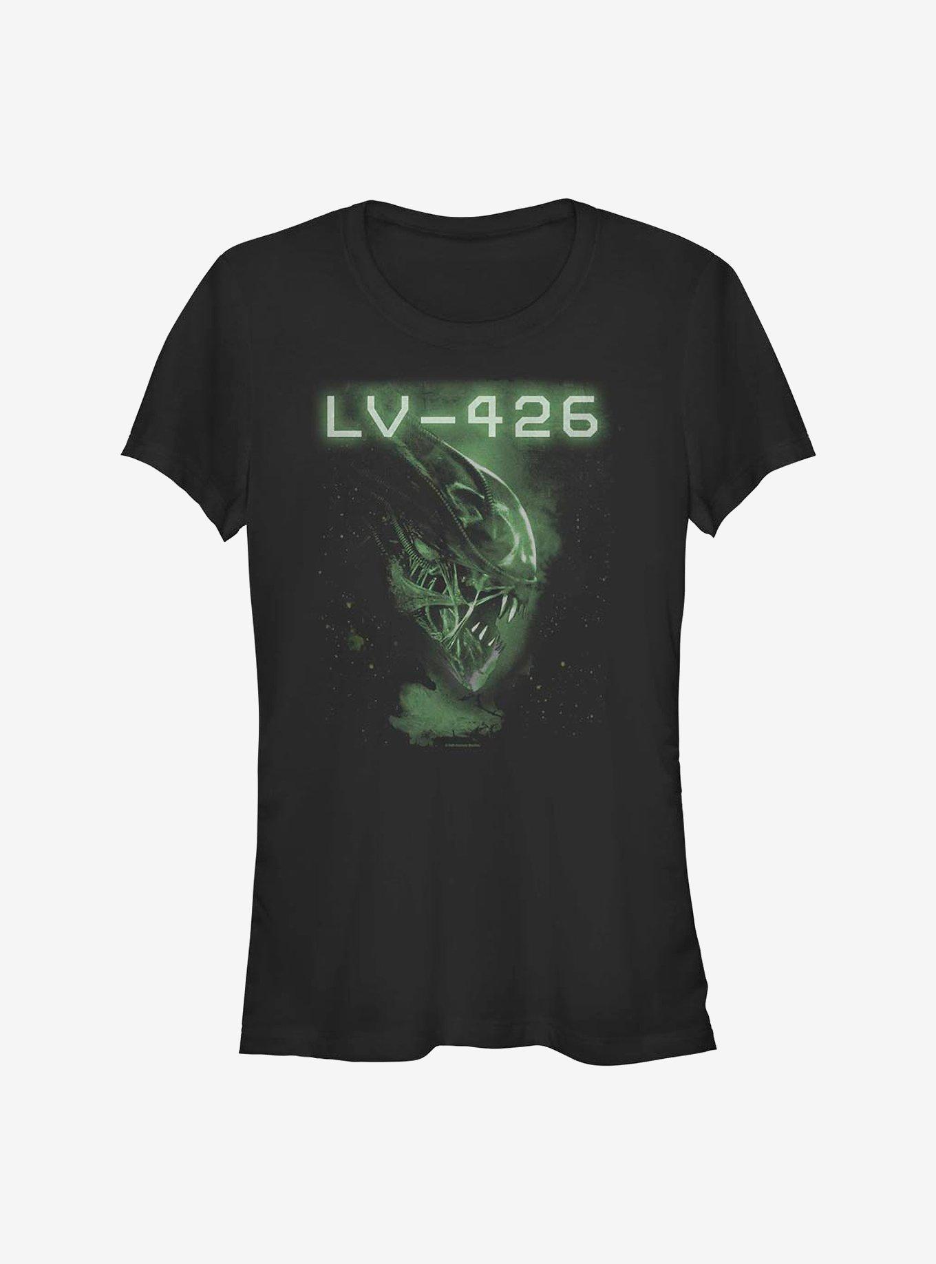 Alien Xenomorph Scan Girls T-Shirt, BLACK, hi-res