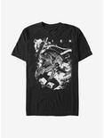 Alien Dark Poster T-Shirt, BLACK, hi-res