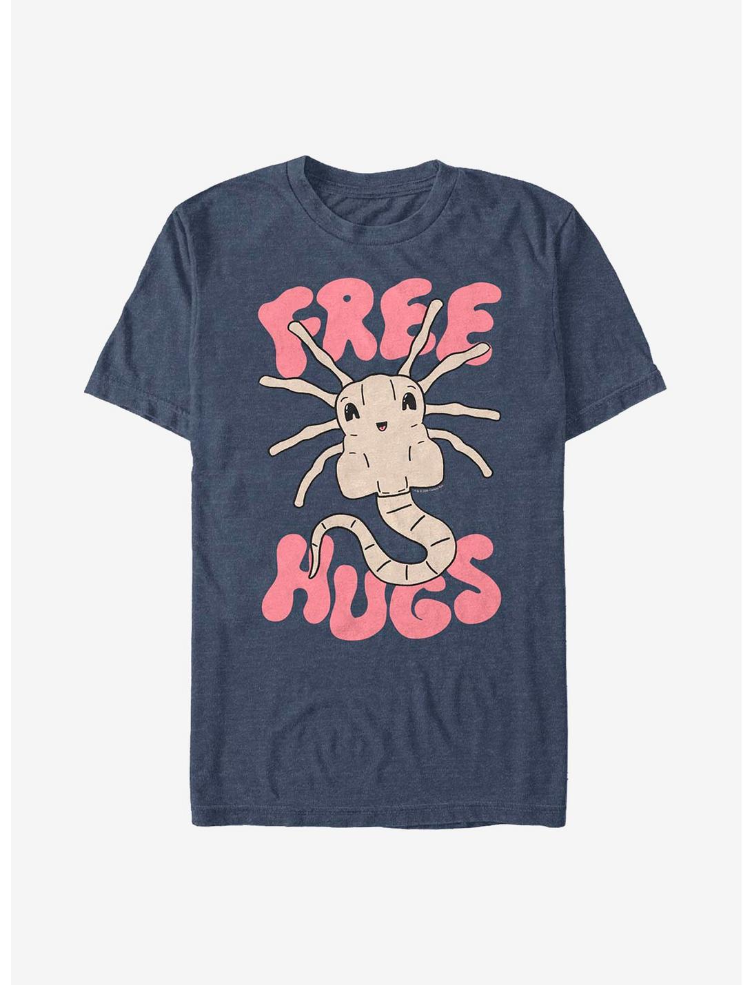 Alien Free Hugs T-Shirt, NAVY HTR, hi-res