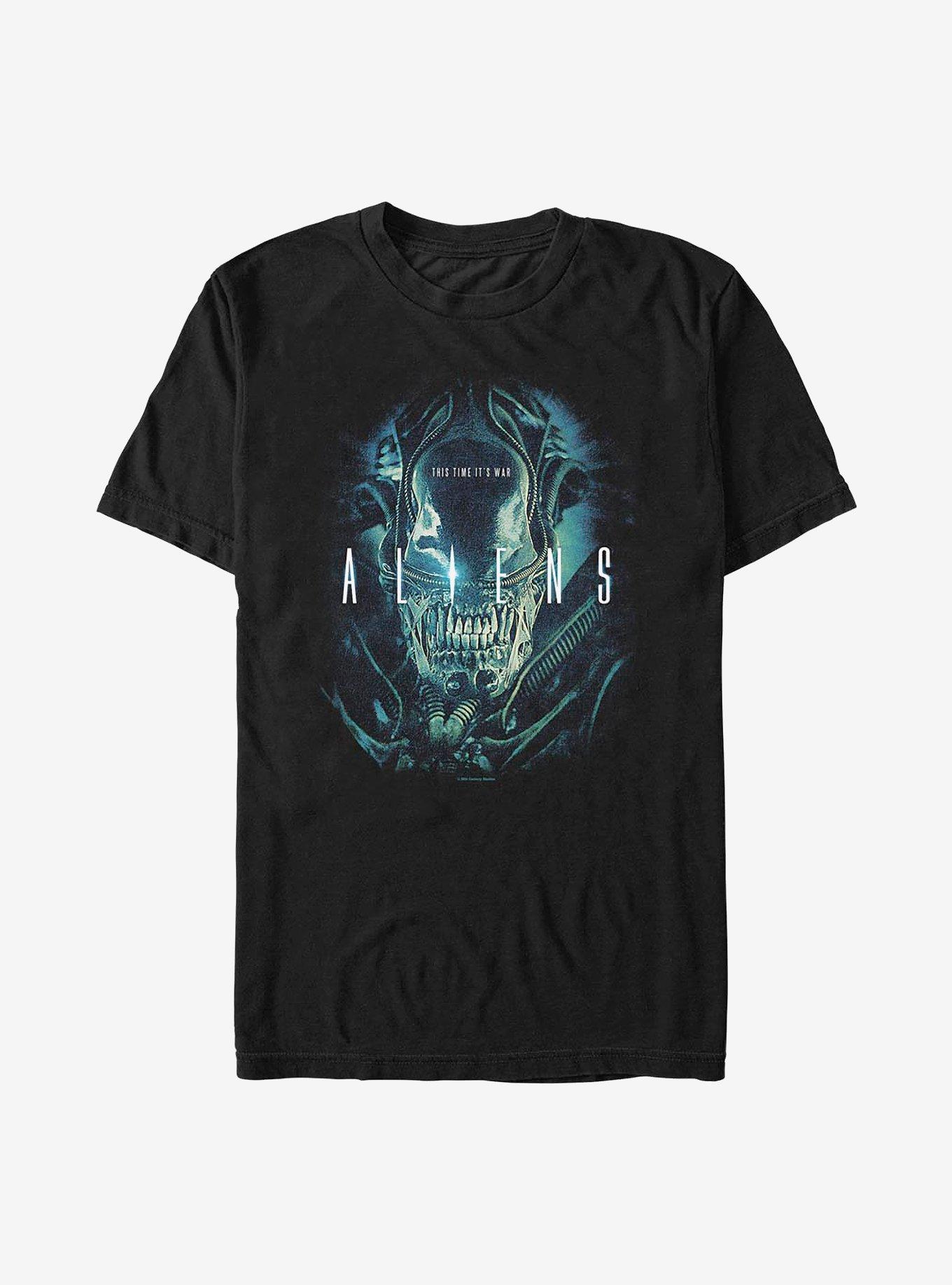 Alien This Time It's War T-Shirt, BLACK, hi-res