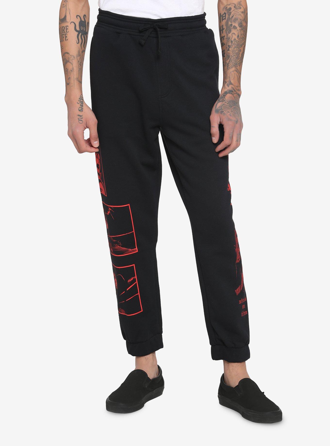 Attack On Titan Character Grid Sweatpants, MULTI, hi-res