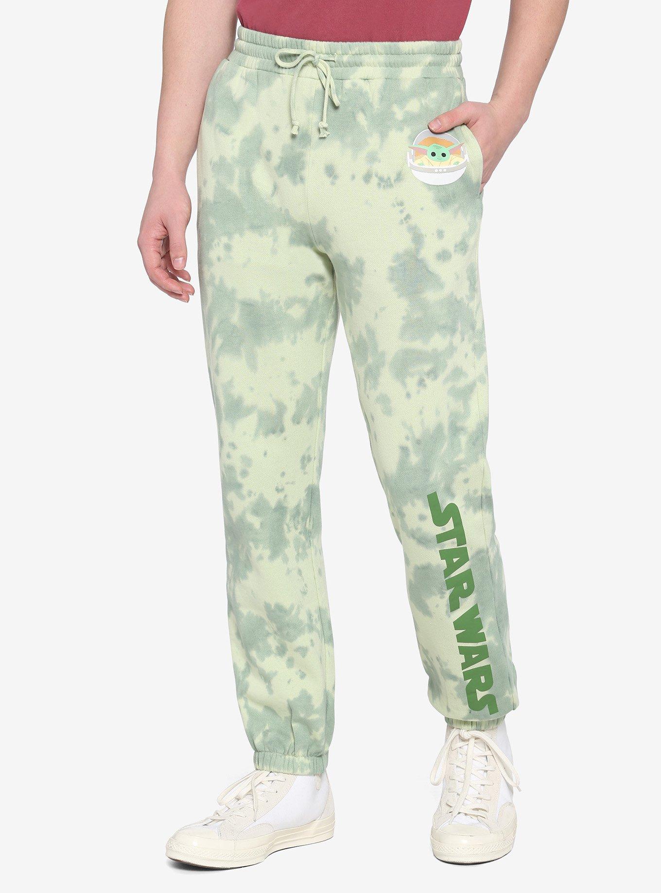 Star Wars The Mandalorian Grogu Green Wash Sweatpants, MULTI, hi-res