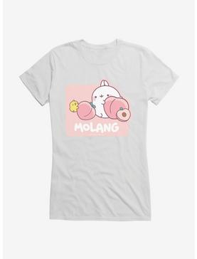 Molang Peach Hugs Girls T-Shirt, WHITE, hi-res
