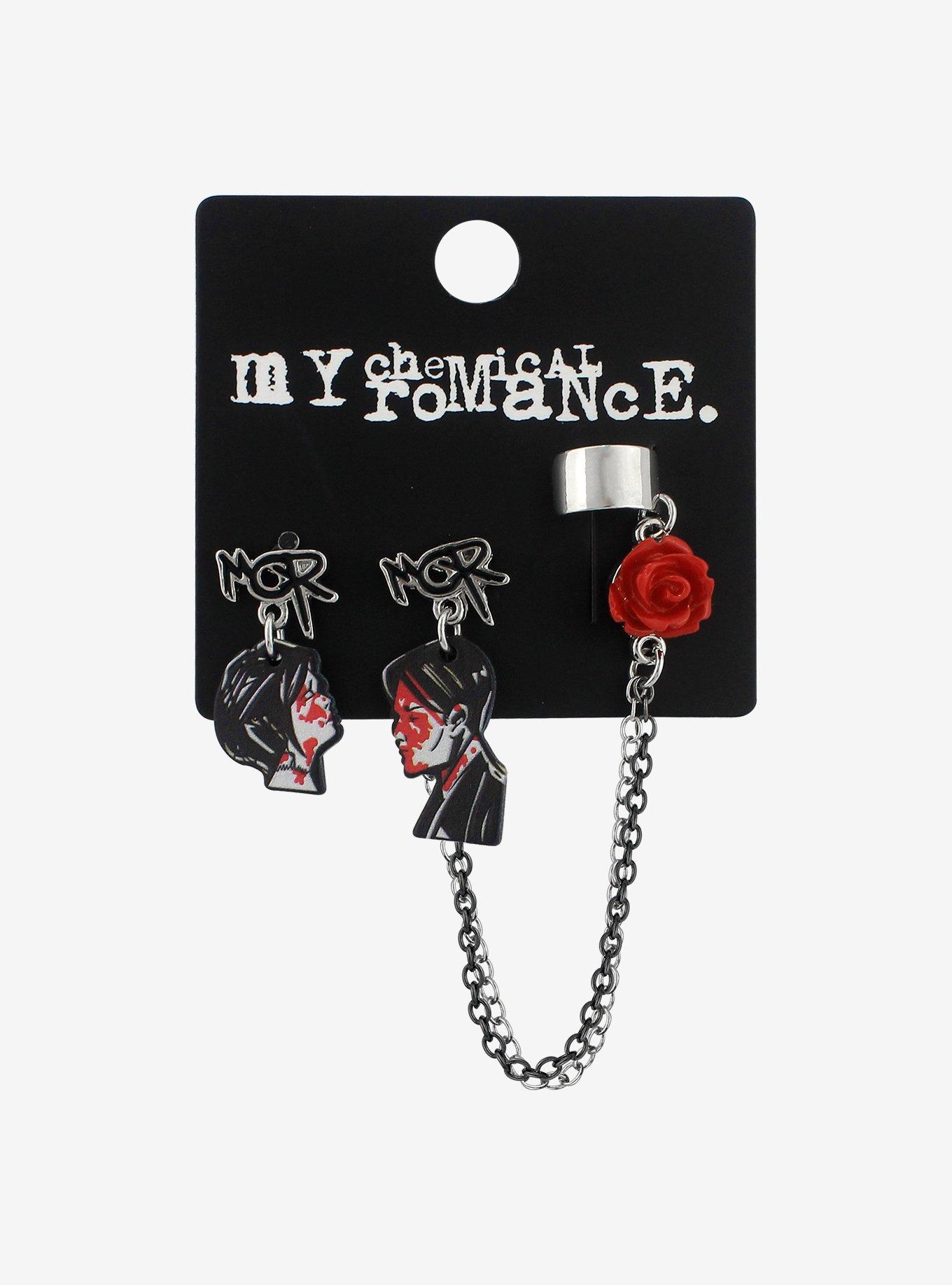 My Chemical Romance Three Cheers Rose Cuff Earrings Hot Topic