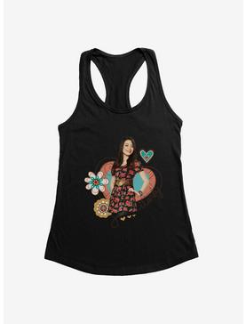 iCarly Pose Flower And Hearts Womens Tank Top, , hi-res