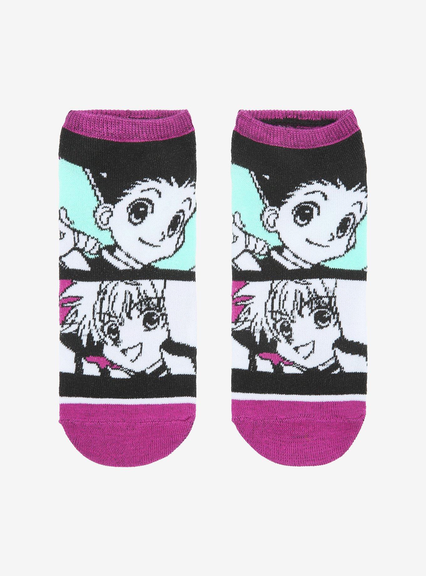 Hunter X Hunter Gon & Killua Panels No-Show Socks, , hi-res