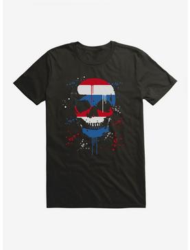iCreate Americana Skull Paint Splatter T-Shirt, , hi-res