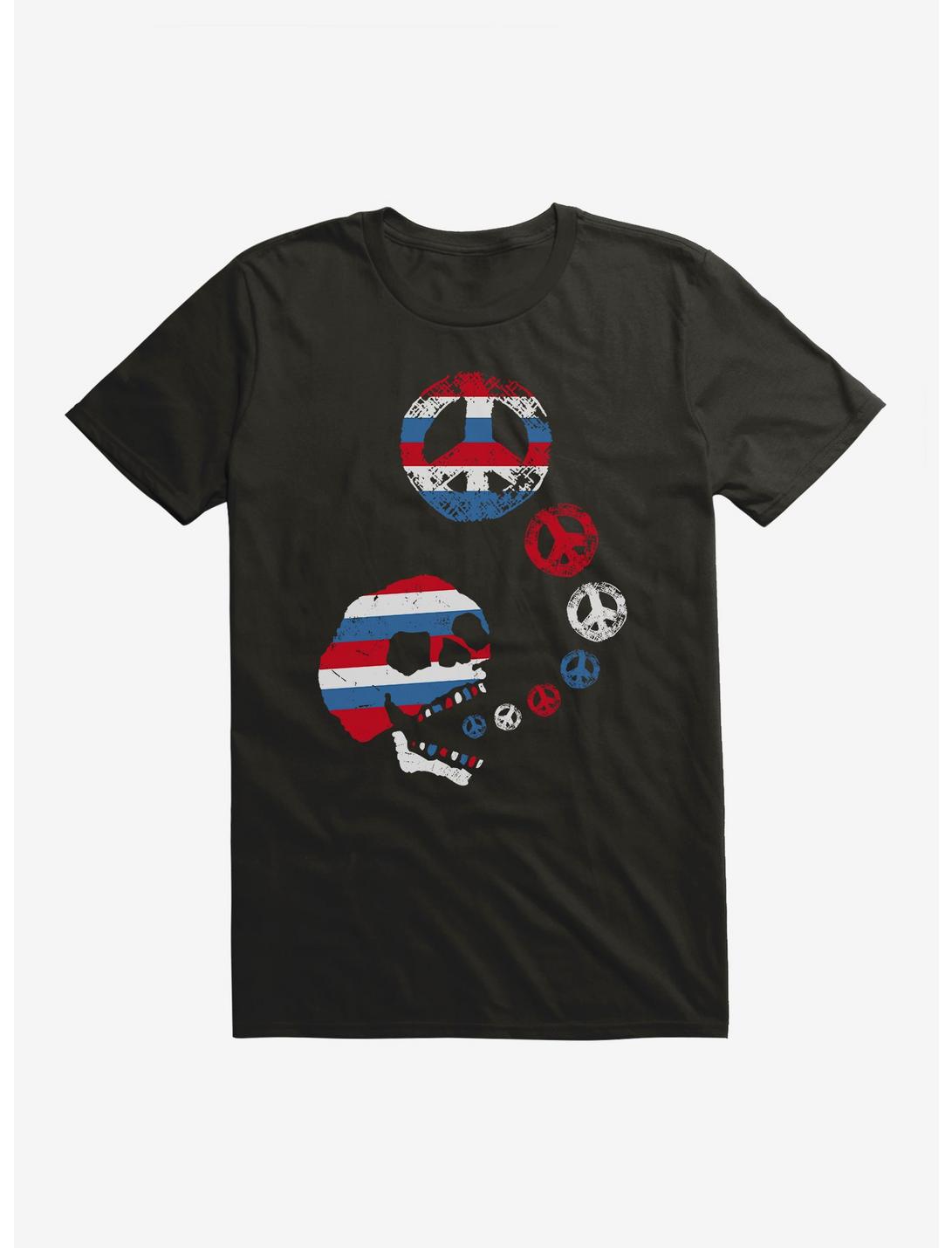 iCreate Americana Skull Peace T-Shirt, , hi-res