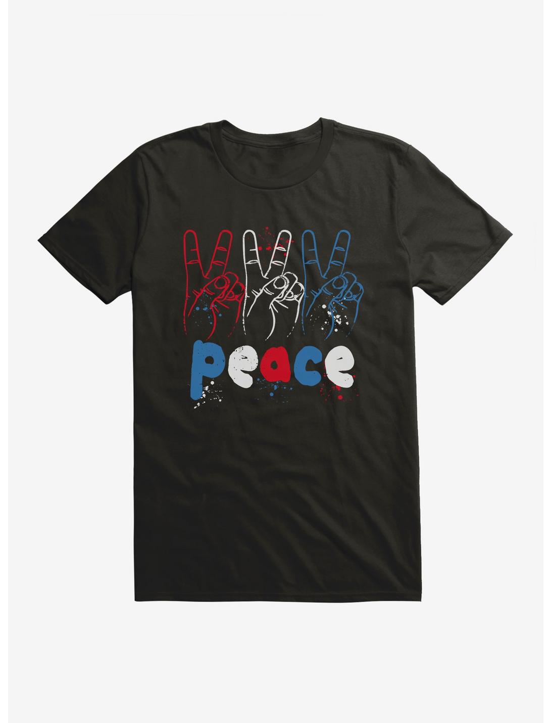 iCreate Americana Painted Peace Signs T-Shirt, , hi-res