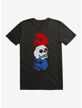 iCreate Americana Red, White, And Blue Skulls T-Shirt, , hi-res