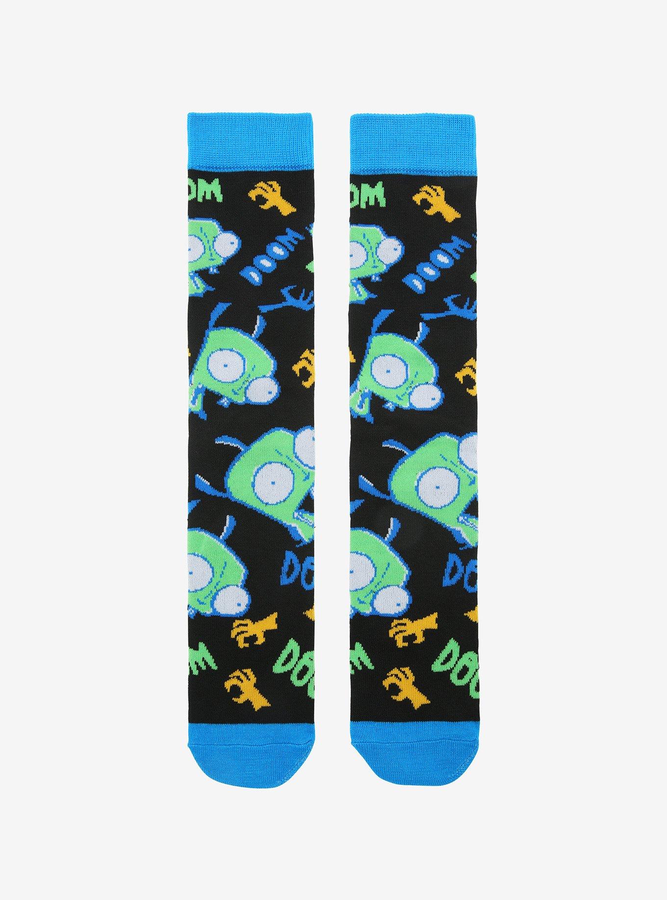 Invader Zim GIR Doom Crew Socks, , hi-res