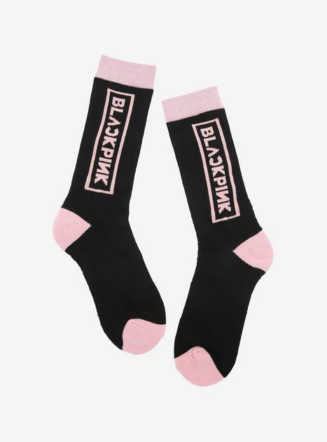 BLACKPINK Logo Crew Socks | Hot Topic