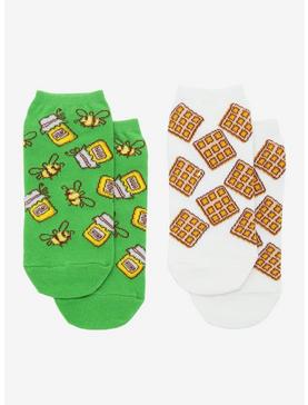 Honey & Waffles No-Show Socks 2 Pair, , hi-res