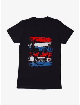 iCreate Americana Skull Mashup Womens T-Shirt, , hi-res