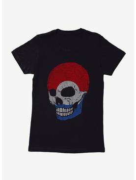iCreate Americana Skull Print Womens T-Shirt, , hi-res