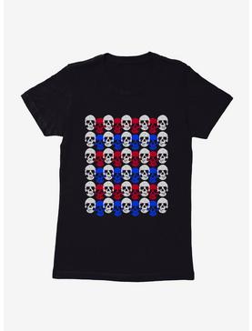 iCreate Americana Skulls Grid Womens T-Shirt, , hi-res