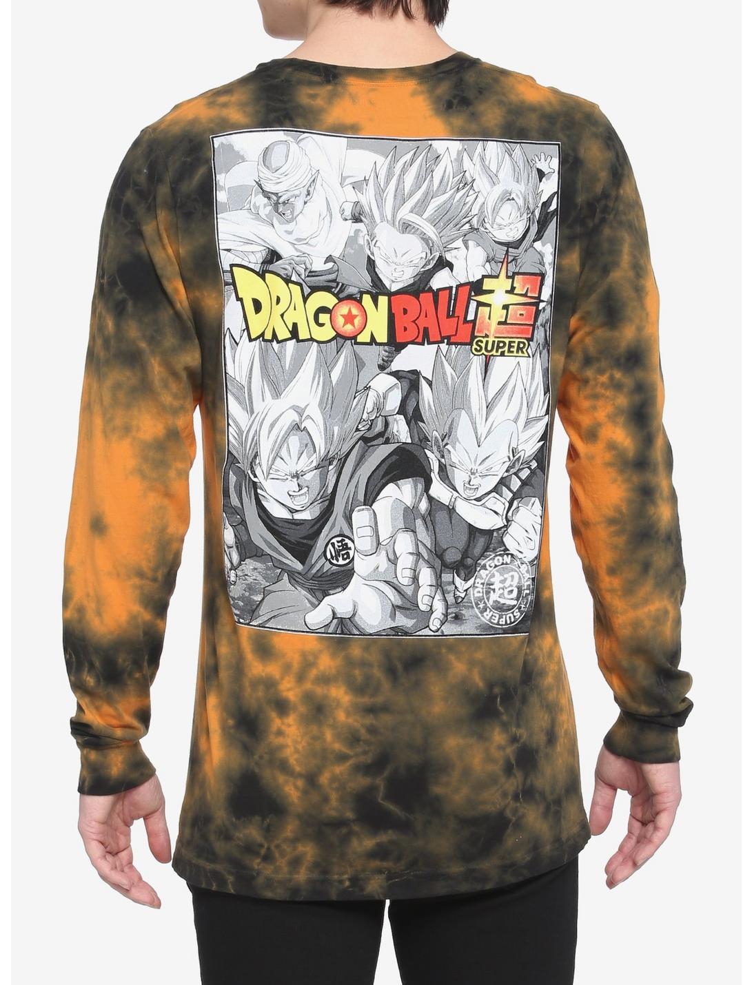Dragon Ball Super Orange Wash Poster Long-Sleeve T-Shirt, MULTI, hi-res