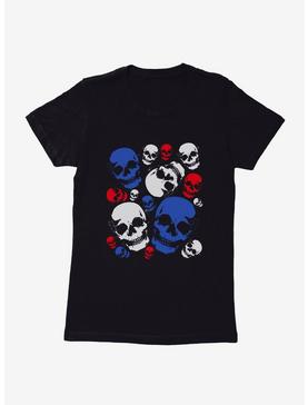 iCreate Americana Distressed Skulls Womens T-Shirt, , hi-res